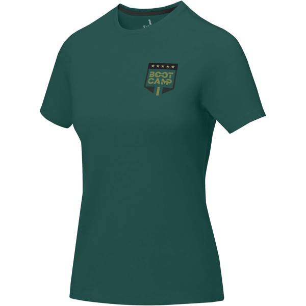 T-shirt de manga curta Nanaimo de mulher - Verde floresta / M
