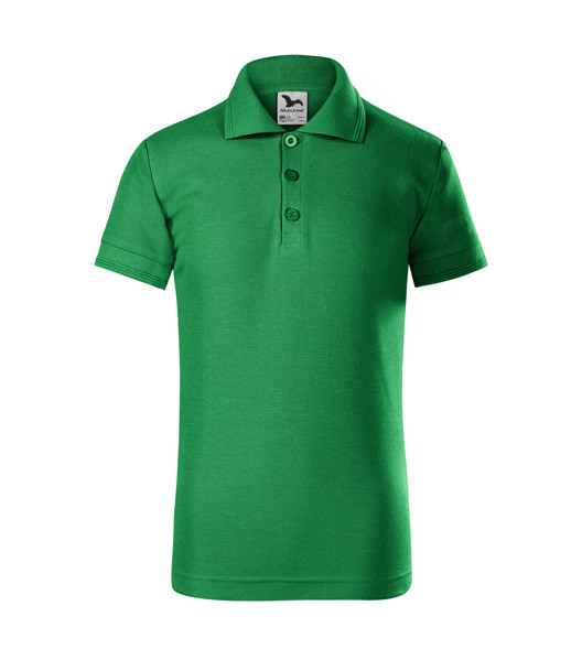 Polokošile Dětská Malfini® Pique Polo - Středně Zelená / 134 cm/8 let