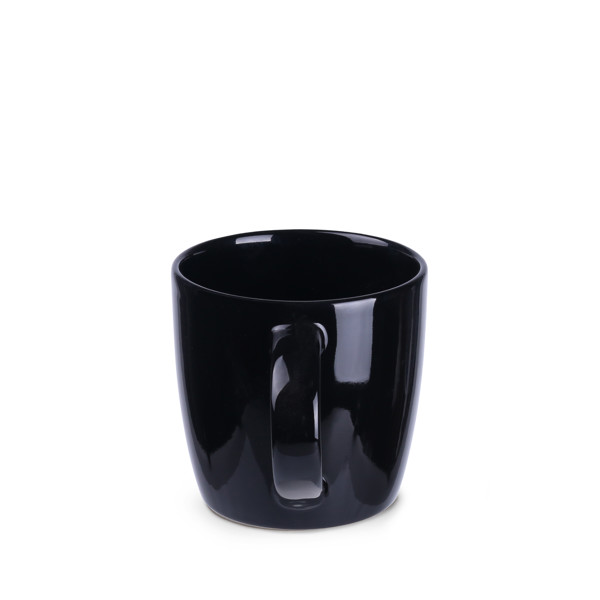 Handy porcelain mug, 85 mm diameter - Black