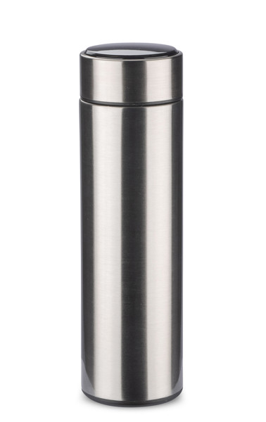 Thermal bottle with thermometer LEDIKT 440 ml - silver