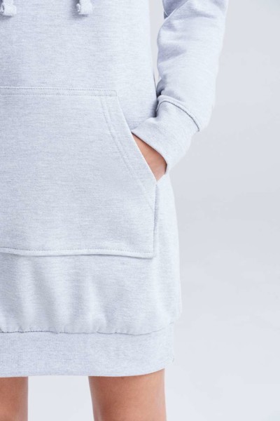 Hoodie Dress - Heather Grey / L
