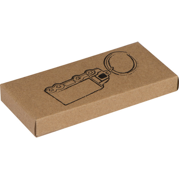 Metal keyring "HGV" PAULINA - Silvergrey