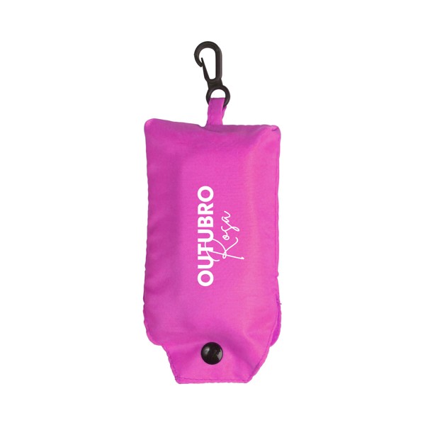 Saco Dobrável - Rosa + impressão