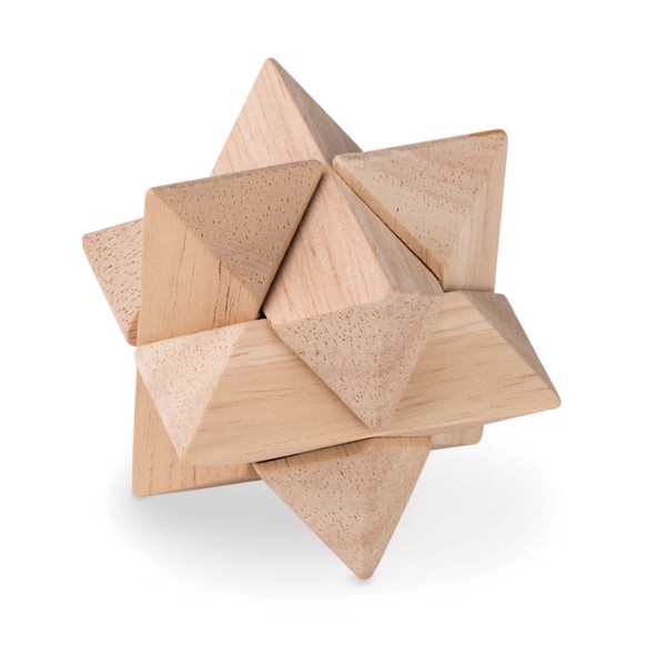 Wooden puzzle Starnats, 50x50mm