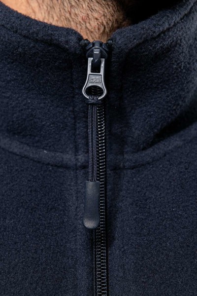 Unisex Microfleece Elasticated Jacket - Dark Grey / XS
