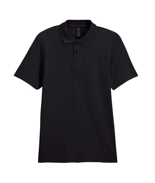 Softstyle™ Adult Double Piqué Polo - Black / S