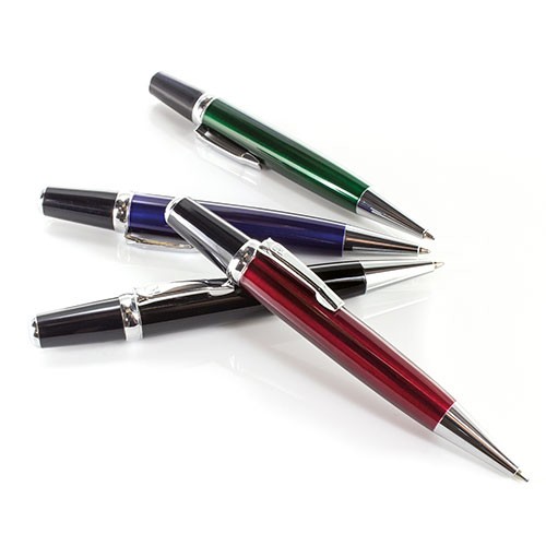 CANETA MINI METALICA PRATA -