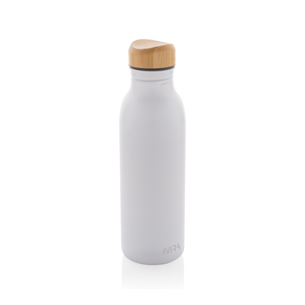 Avira Alcor RCS reciklirana čelična boca za vodu (jednostruka stijenka) 600 ml - Bijela