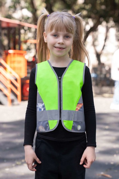 Children’S Safety Vest - Action - Blue / Alien / XS