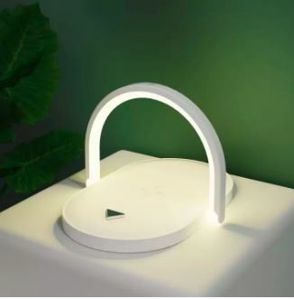 Wireless charger with LED lighting