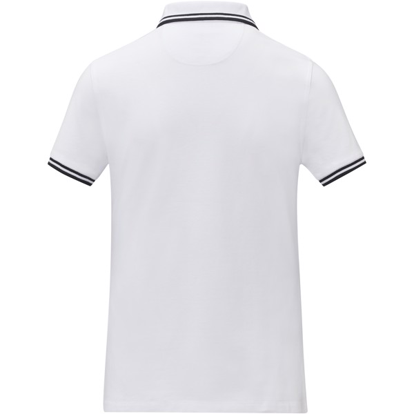 Amarago Polo mit abgesetztem Rand für Damen - weiss / XL