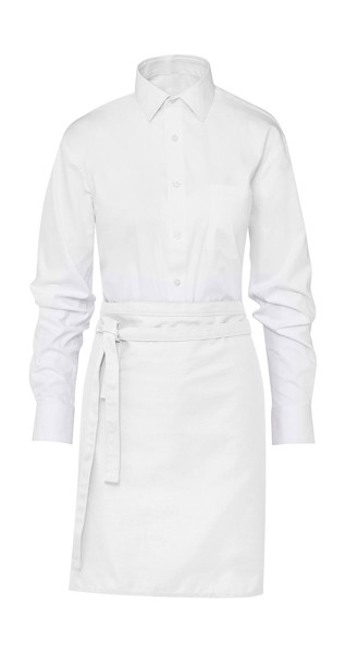 Brussels Short Bistro Apron - White / ONE SIZE