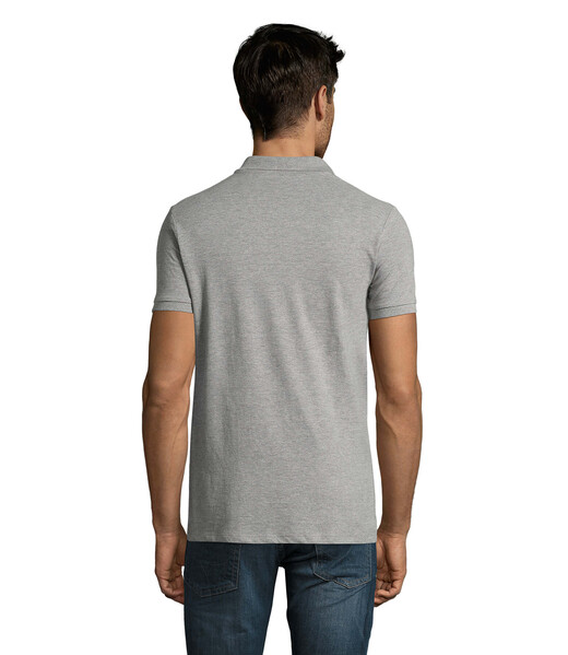 PERFECT MEN Polo homen 180g - Cinzento Melange 23XL