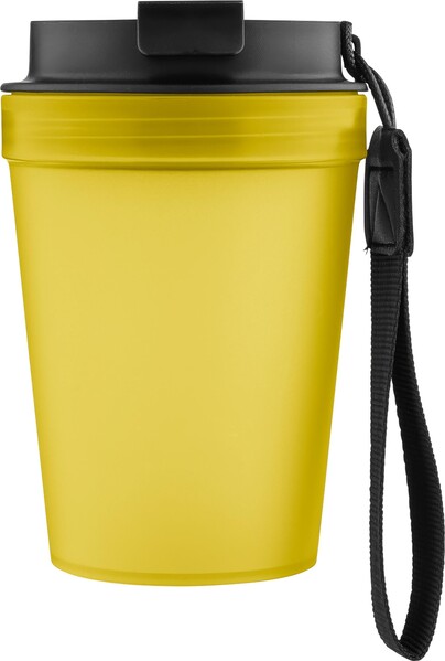 Travel drinking mug 350 ml Lush - yellow