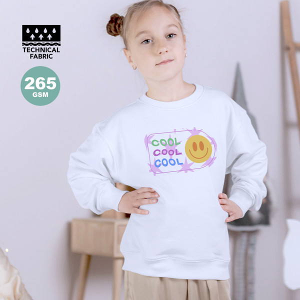 Kids Technical Sweatshirt Kroby - White / 4-5