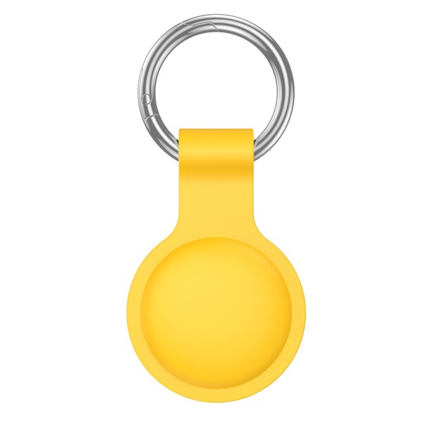 Silicone case with a keyring for Apple AirTag - WHITE
