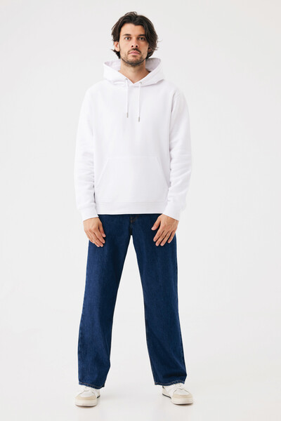Mikina s kapucí IQONIQ Joshua z recyklované bavlny - Recycled White / S
