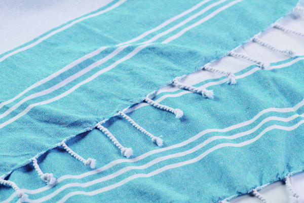 Strandtáska hamam törölközővel Hummum - Türkiz