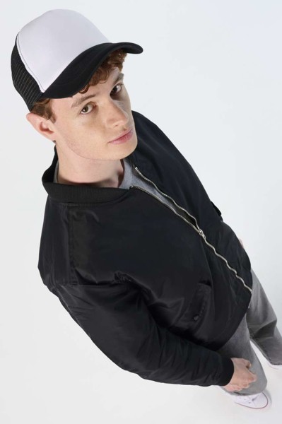 Sol's Bubble - Five Panel Mesh Cap - White / Black