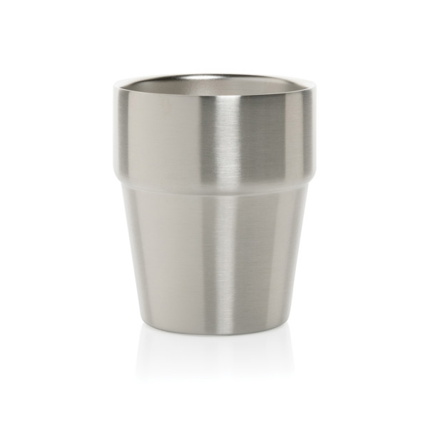 Dvostenska kavna skodelica Clark, 300 ml reciklirano jeklo - Silver