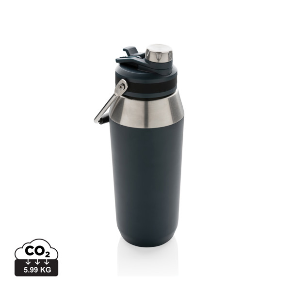 Vacuum stainless steel dual function lid bottle 1L - Navy