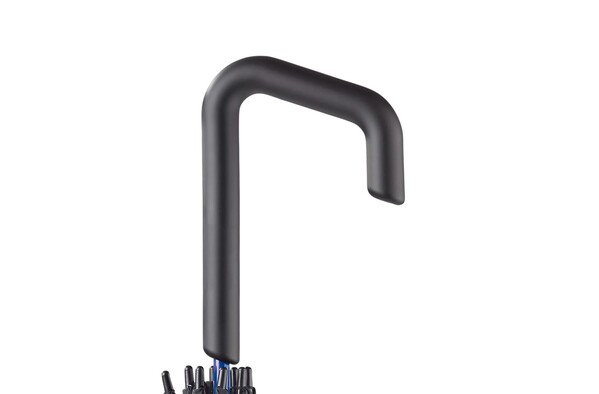 Dežnik Stick auto open, premer 106 cm - Črna / modra