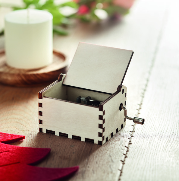 Wooden Christmas music box Boxmas