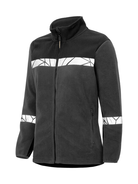 7301 FULL ZIP FLEECE LADY PGL Grey/Black S