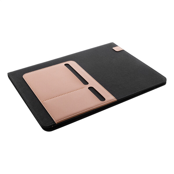 Recycled Canvas Document Folder Capudo A4 - Black