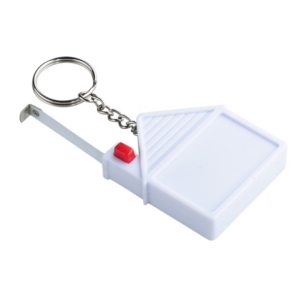 Keyring with 2 m tape measure