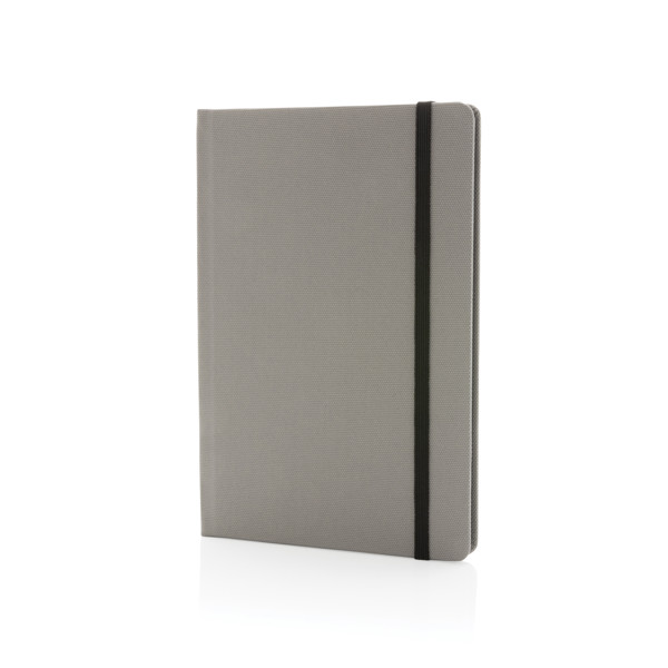 GRS certified RPET A5 notebook - Grey / Black