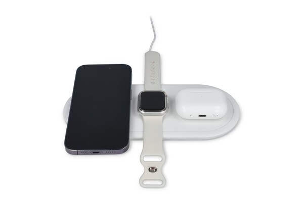 Chargeur sans fil rapide 3-en-1 15 W   téléphones / Apple Watch / AirPod