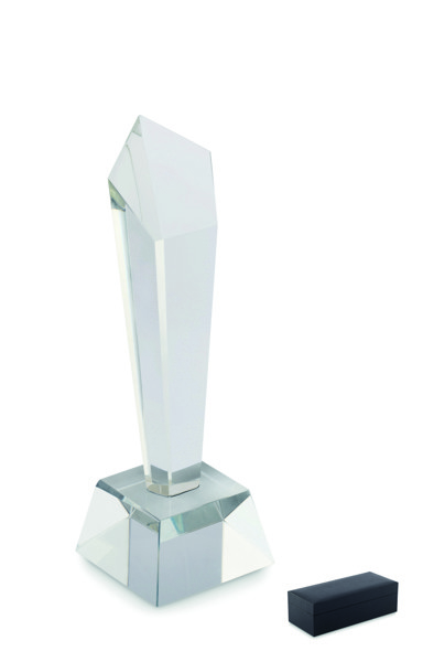 Crystal award in a gift box Diaward