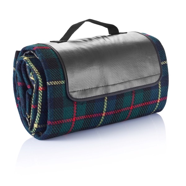 Tartan picnic blanket - Black