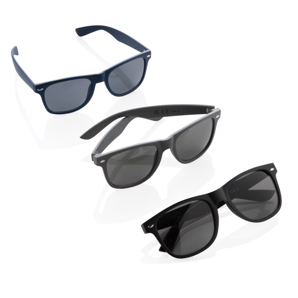 Lunettes de soleil en PC plastique recyclé GRS - Noir