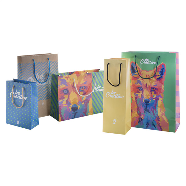 Creashop S paper bag 160x230x80 mm, PP handles
