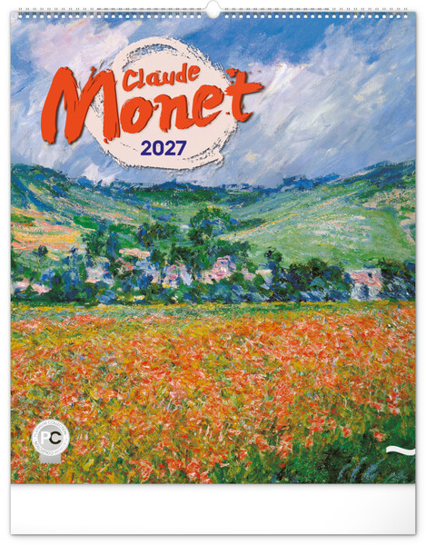 Notique Nástěnný Kalendář Claude Monet 2027, 48 x 56 cm
