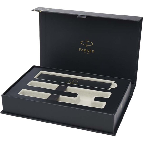 Parker IM Essentials rollerball and ballpoint pen set - silver