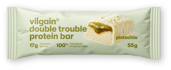 Vilgain Double Trouble Protein Bar pistácie