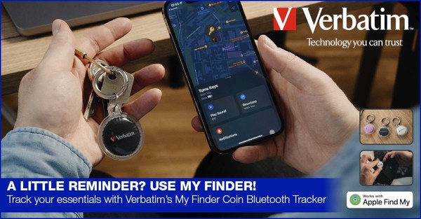 Verbatim tracker My Finder Coin - WHITE