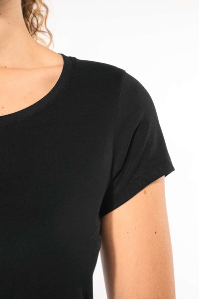 Ladies’ Boat Neck Short-Sleeved T-Shirt - White / 2XL