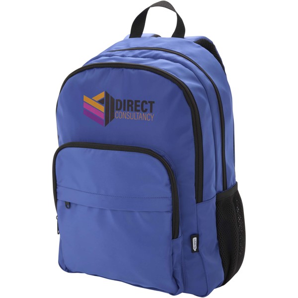 Sac à dos pour ordinateur portable 15'' Trend Plus recyclé certifié GRS de 20L - Bleu royal