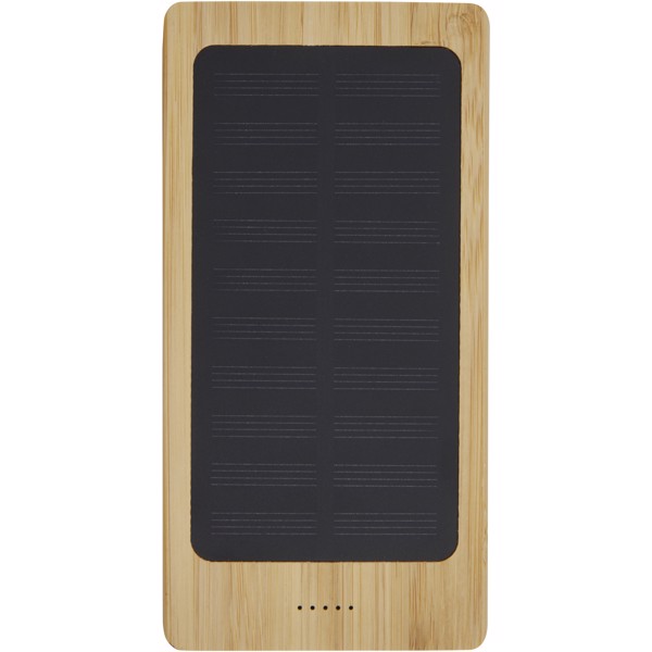 Batterie de secours solaire Alata de 8 000 mAh en bambou