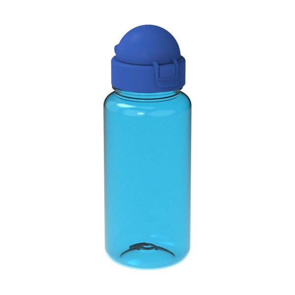 Trinkflasche "Junior", 400 Ml - Transparent-Blau / Standard-Blau