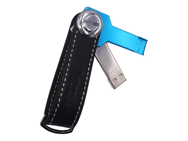 Keychain with USB flash drive