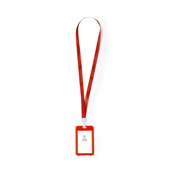 Identificador Lanyard Fleck - Rojo