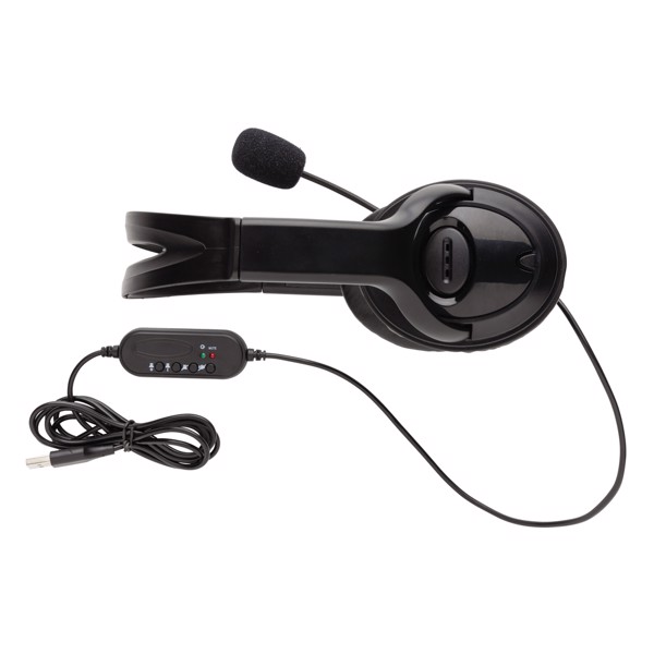 Over Ear hovedtelefon med kabel, sort