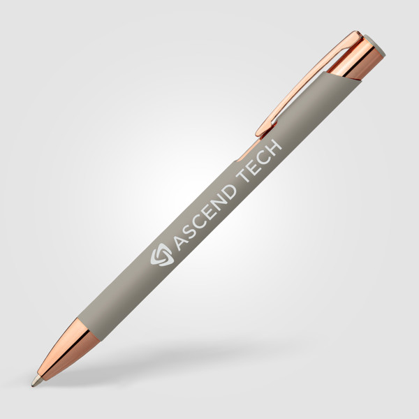 Crosby Softy Rose Gold Pen - Silver / 4 Colour inkjet