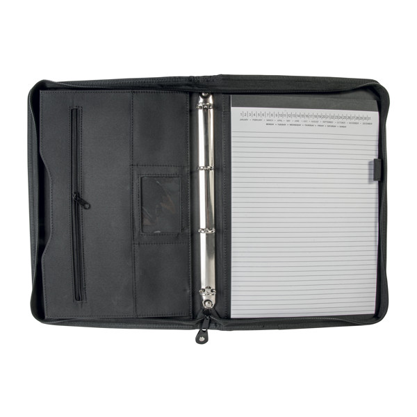 Χαρτοφύλακας από μικροΐνες και δερματίνη. Δακτυλιοδεμένος φάκελος