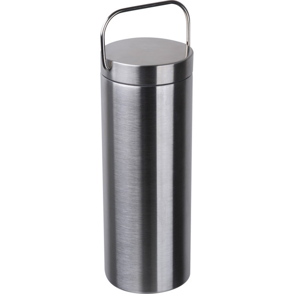 Stainless steel drinking bottle NESTOR - Silvergrey